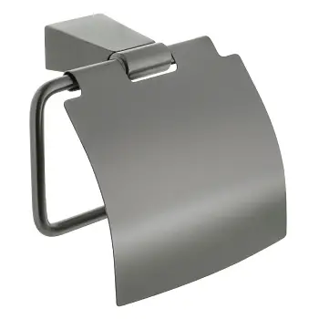 Держатель туалетной бумаги Fixsen Trend GRAPHITE с крышкой, графит (FX-98010)